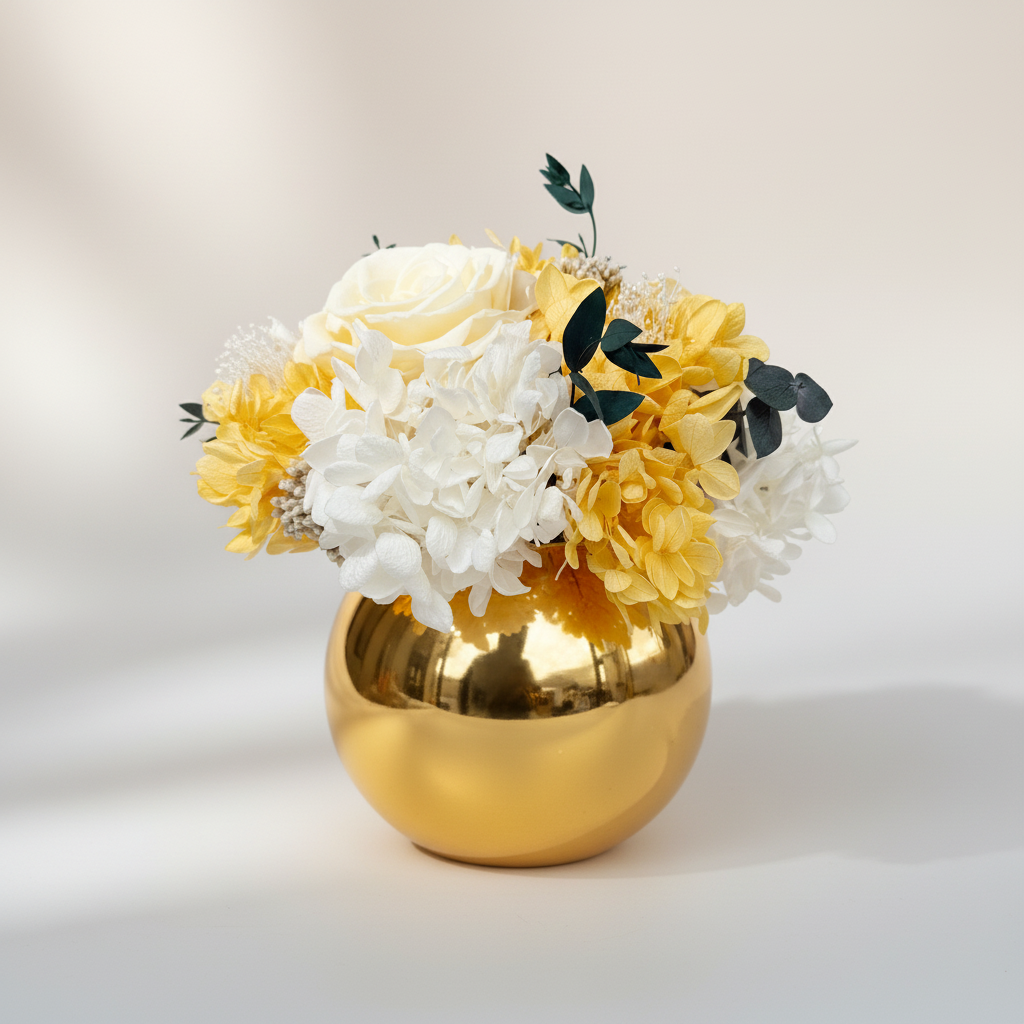 Luxury Electroplated Globe Vase - 电商主图